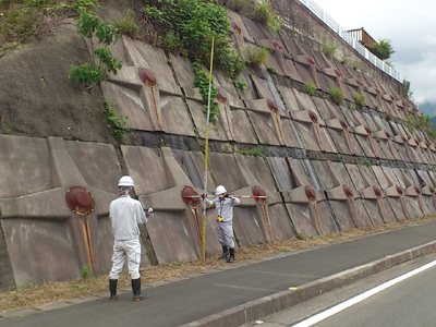 砂防基礎調査風景