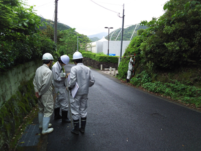 砂防基礎調査風景