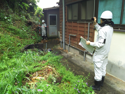 砂防基礎調査風景